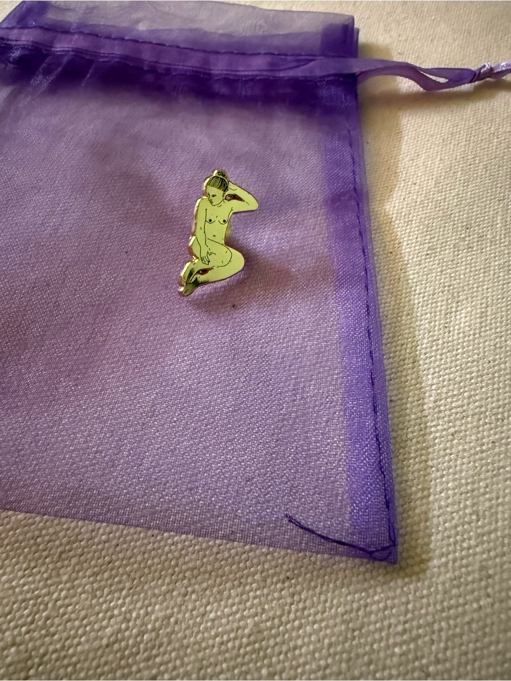 Nude Figure Enamel Pin
